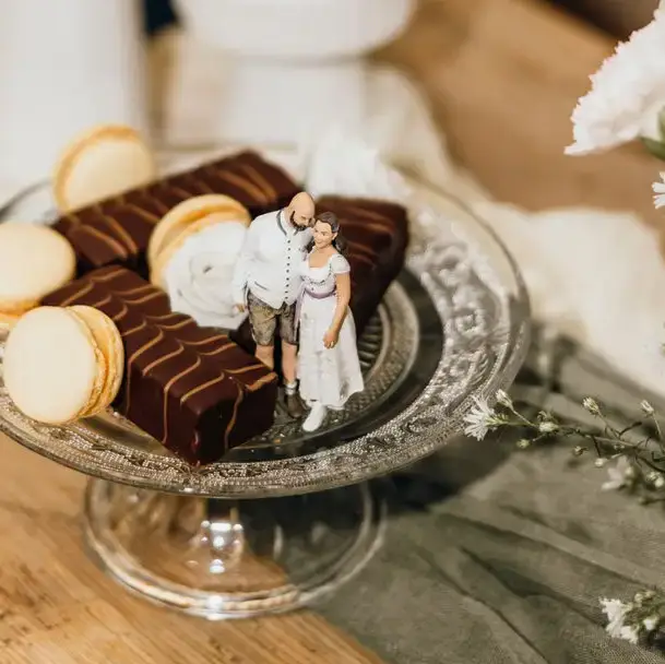 Yes Törtchen statt Hochzeitstorte. Eine ganz besondere Bedeutung für 2 Menschen.